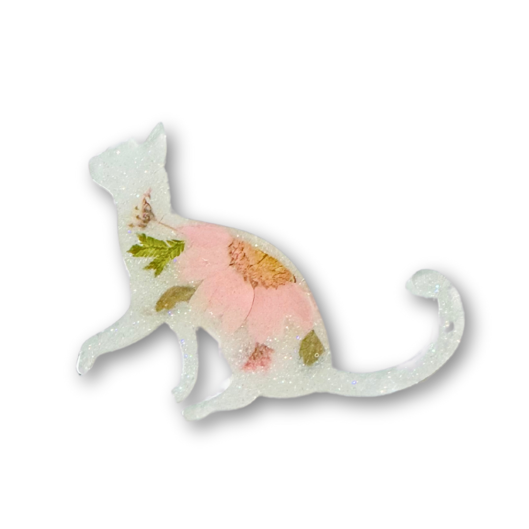 Pressed Flower Cat