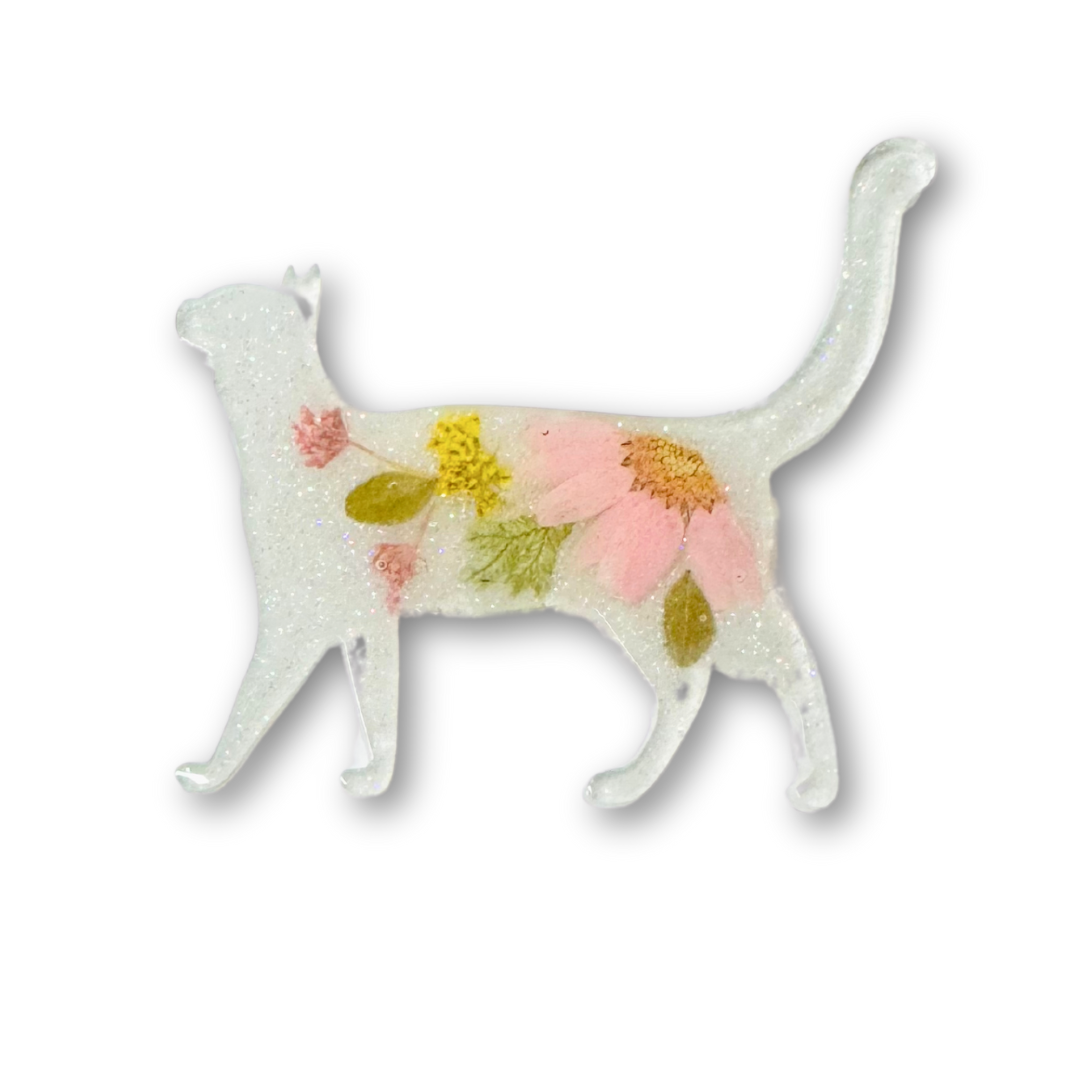 Pressed Flower Cat