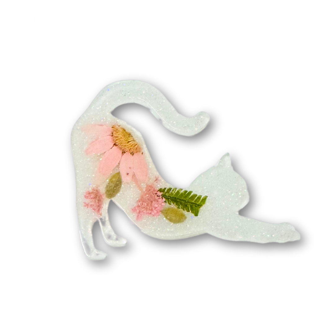 Pressed Flower Cat