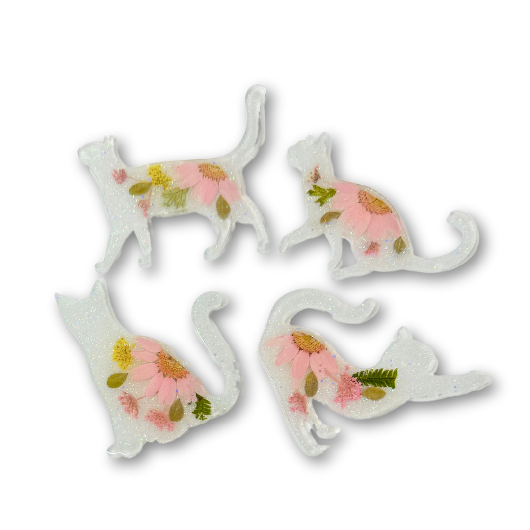 Pressed Flower Cat