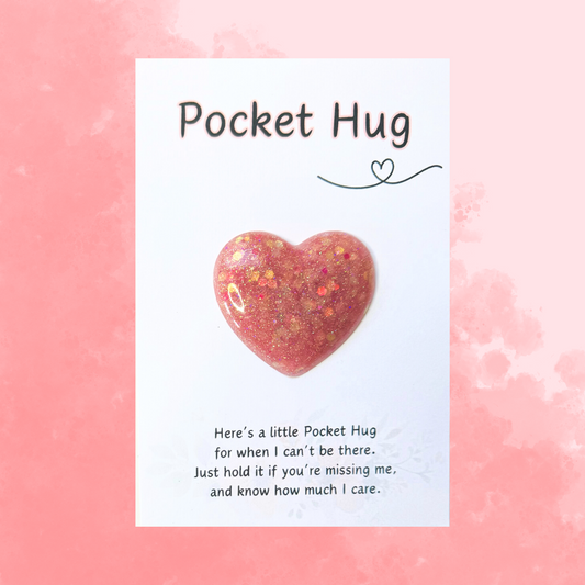 ♡ Pocket Hug | Pink Glitter ♡
