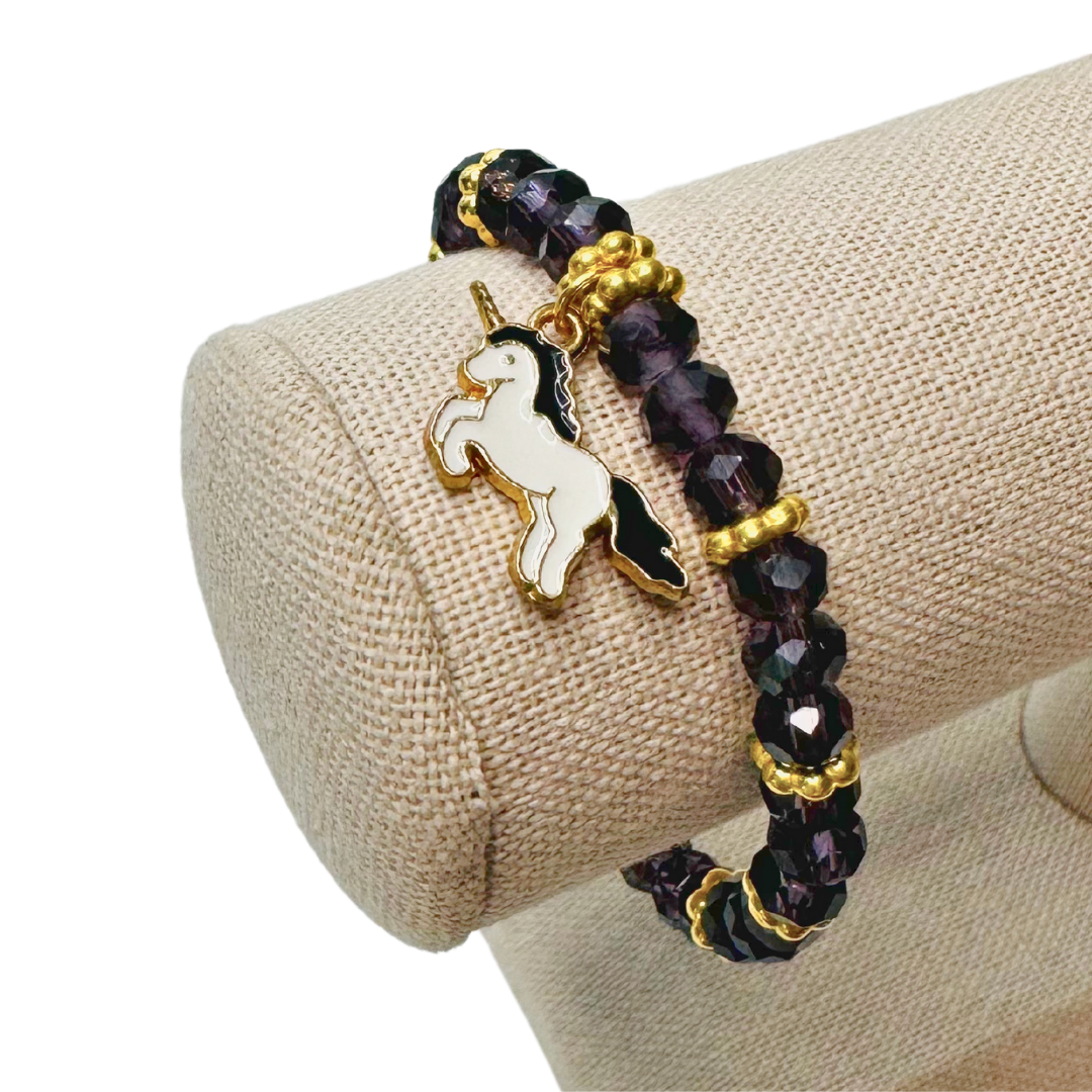 * Bracelet 6" | Dark Purple Unicorn *