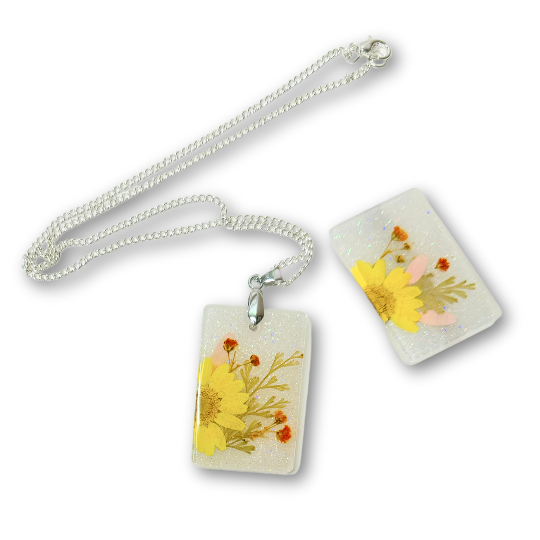 ♡ Pendant Clip Set | Yellow Flower ♡