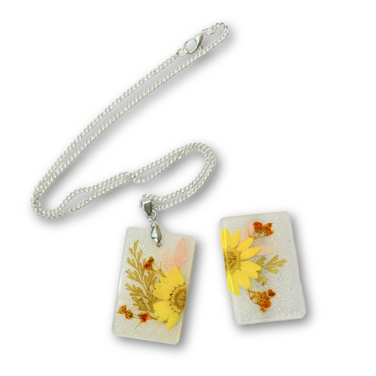 ♡ Pendant Clip Set | Yellow Flower ♡