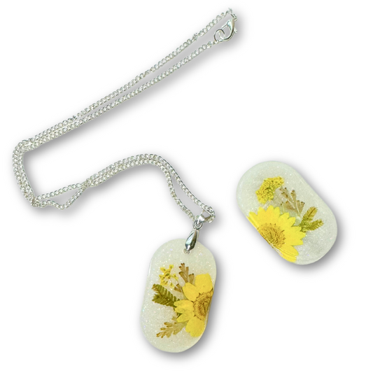 ♡ Pendant Clip Set | Yellow Flower ♡