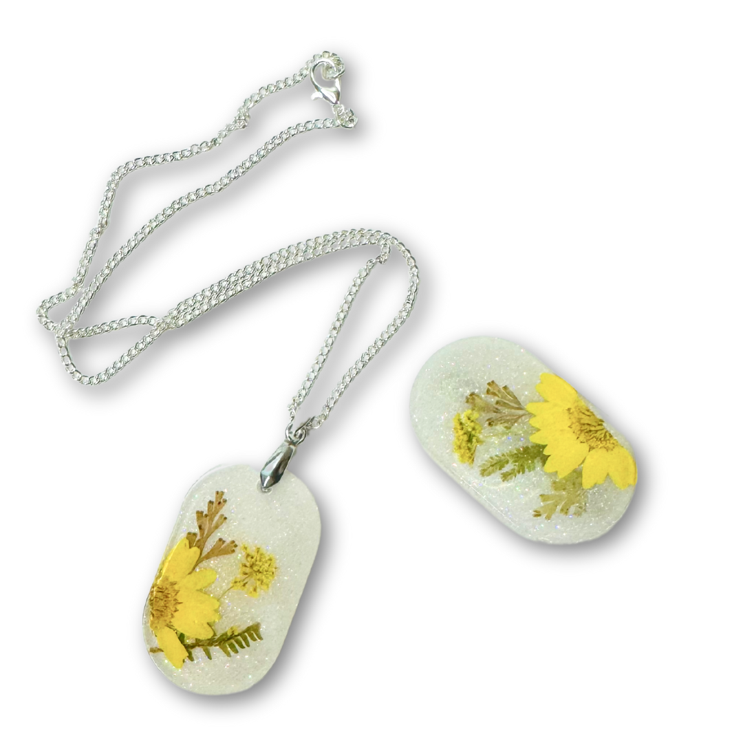 ♡ Pendant Clip Set | Yellow Flower ♡