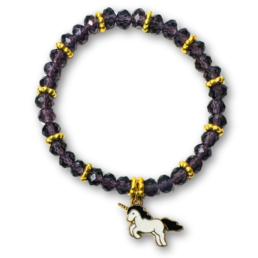 * Bracelet 6" | Dark Purple Unicorn *