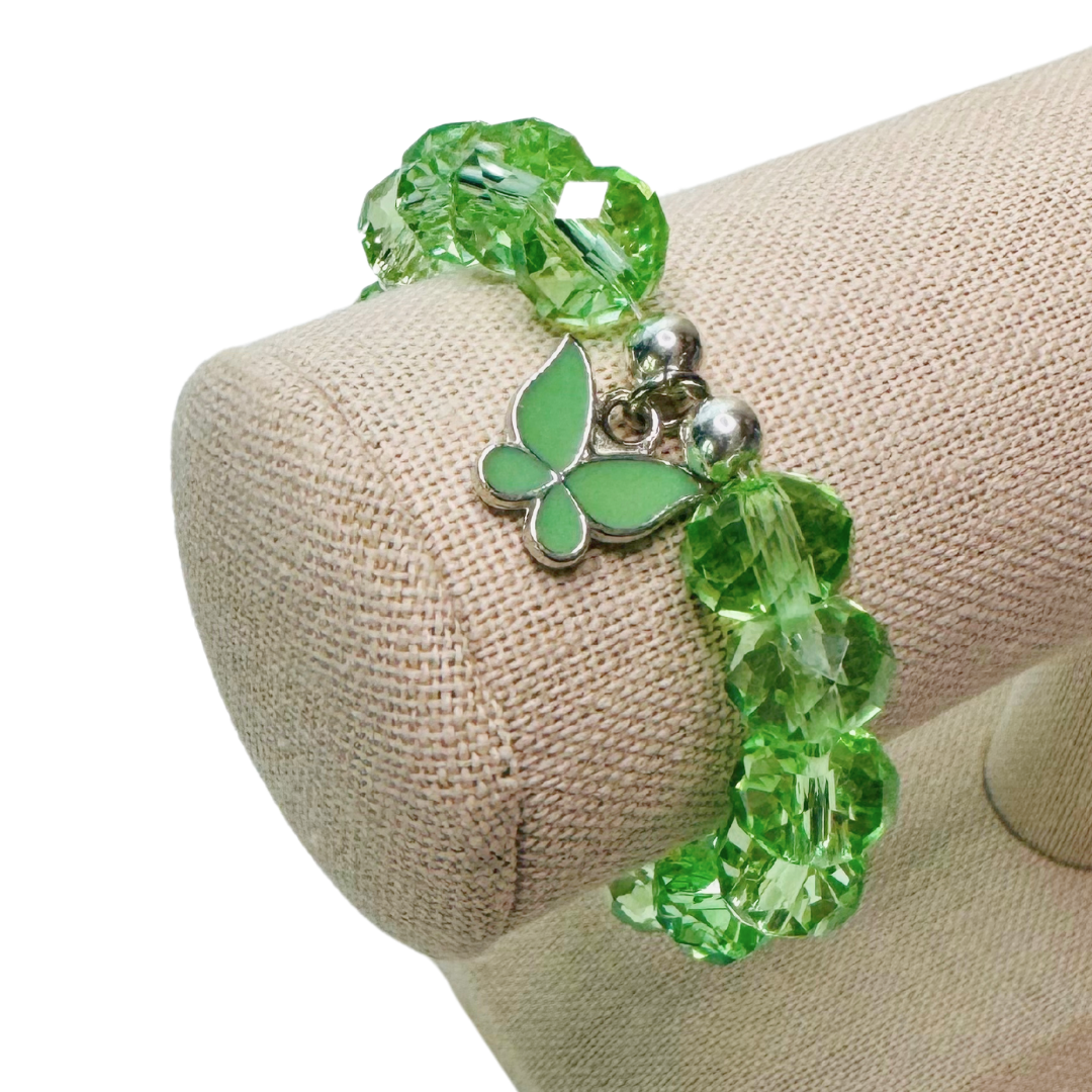 * Bracelet 5" | Green Butterfly *