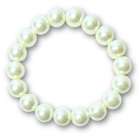 * Bracelet 6" | White Pearl *