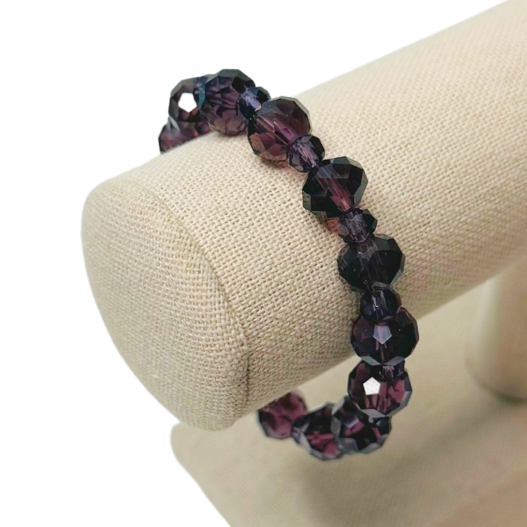 * Bracelet 6.5" | Dark Purple Crystal *