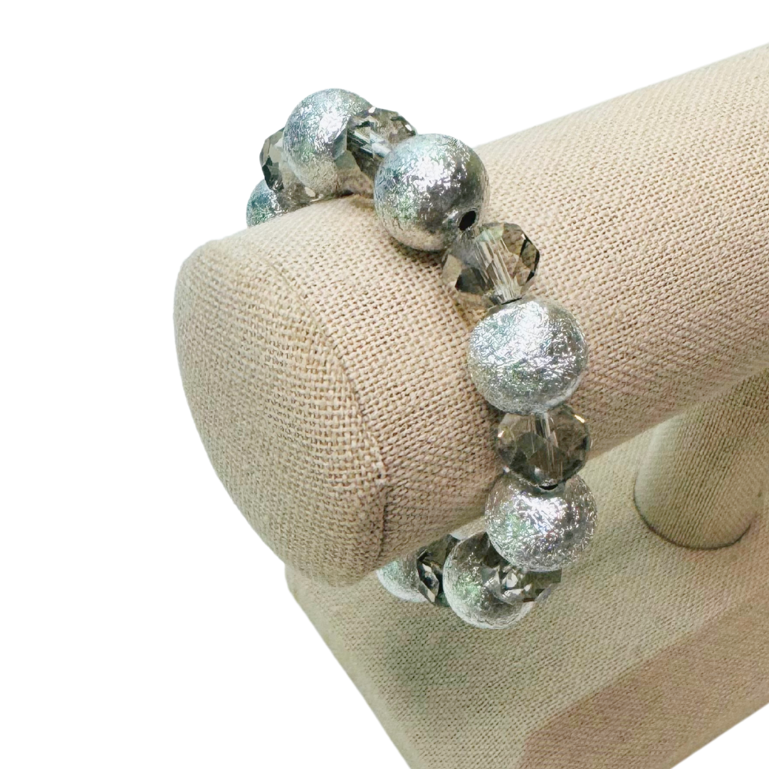 * Bracelet 6" | Silver Crystal *