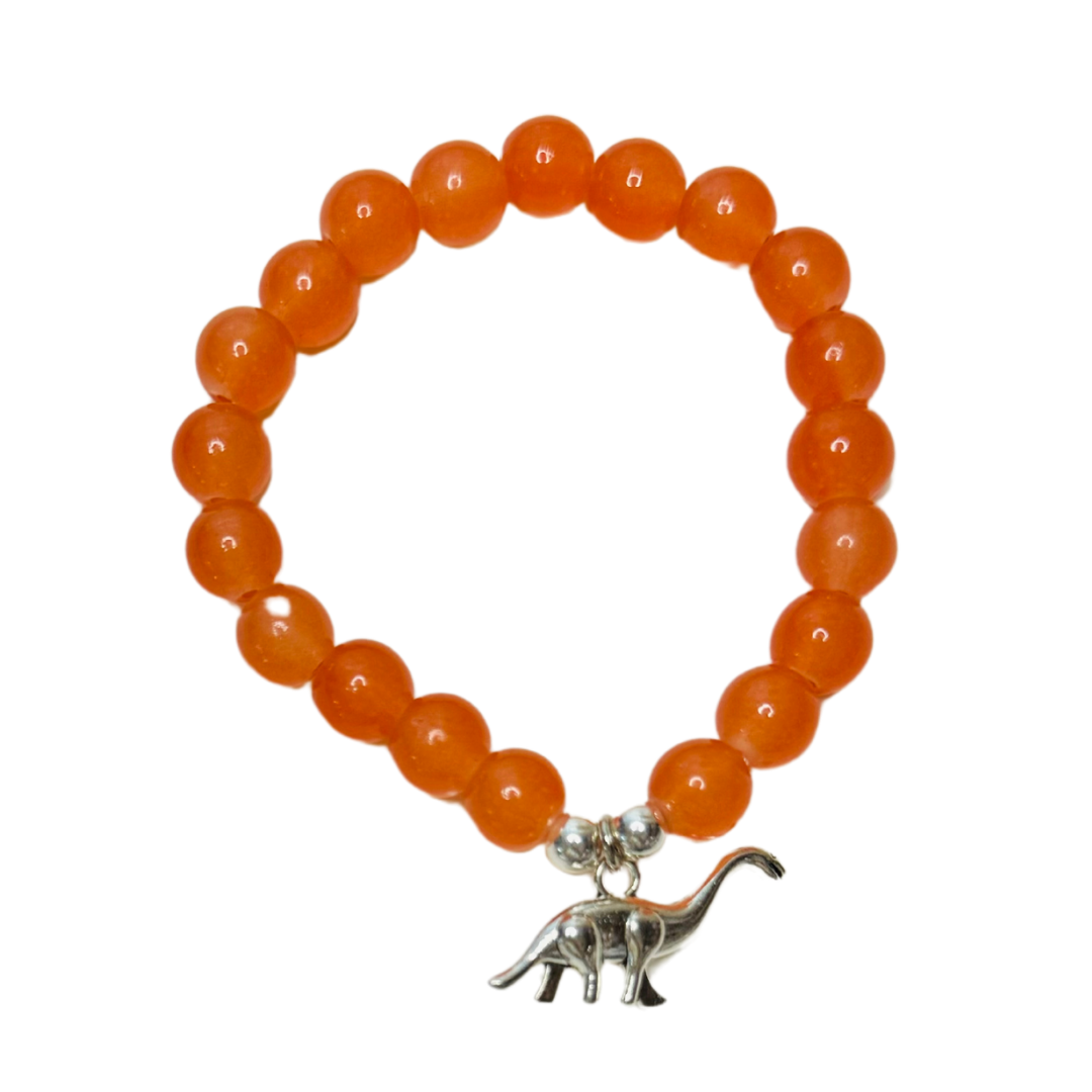 ♡ Orange Dinosaur Bracelet | Child ♡