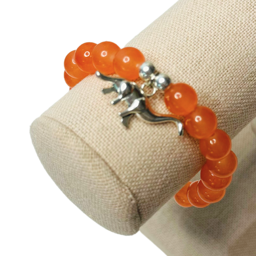 * Bracelet 6" | Orange Dinosaur *