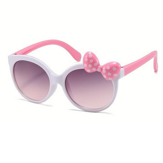 ♡ Minnie Sunglasses | White/Baby Pink ♡