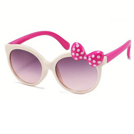 ♡ Minnie Sunglasses | Ivory/Bright Pink ♡