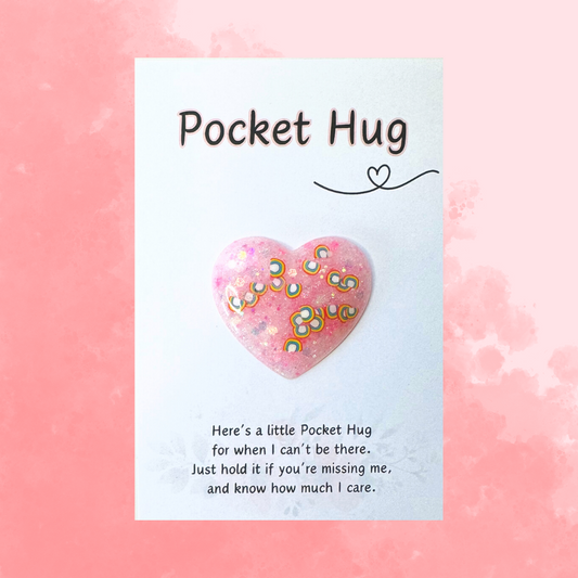 ♡ Pocket Hug | Pink Rainbow ♡