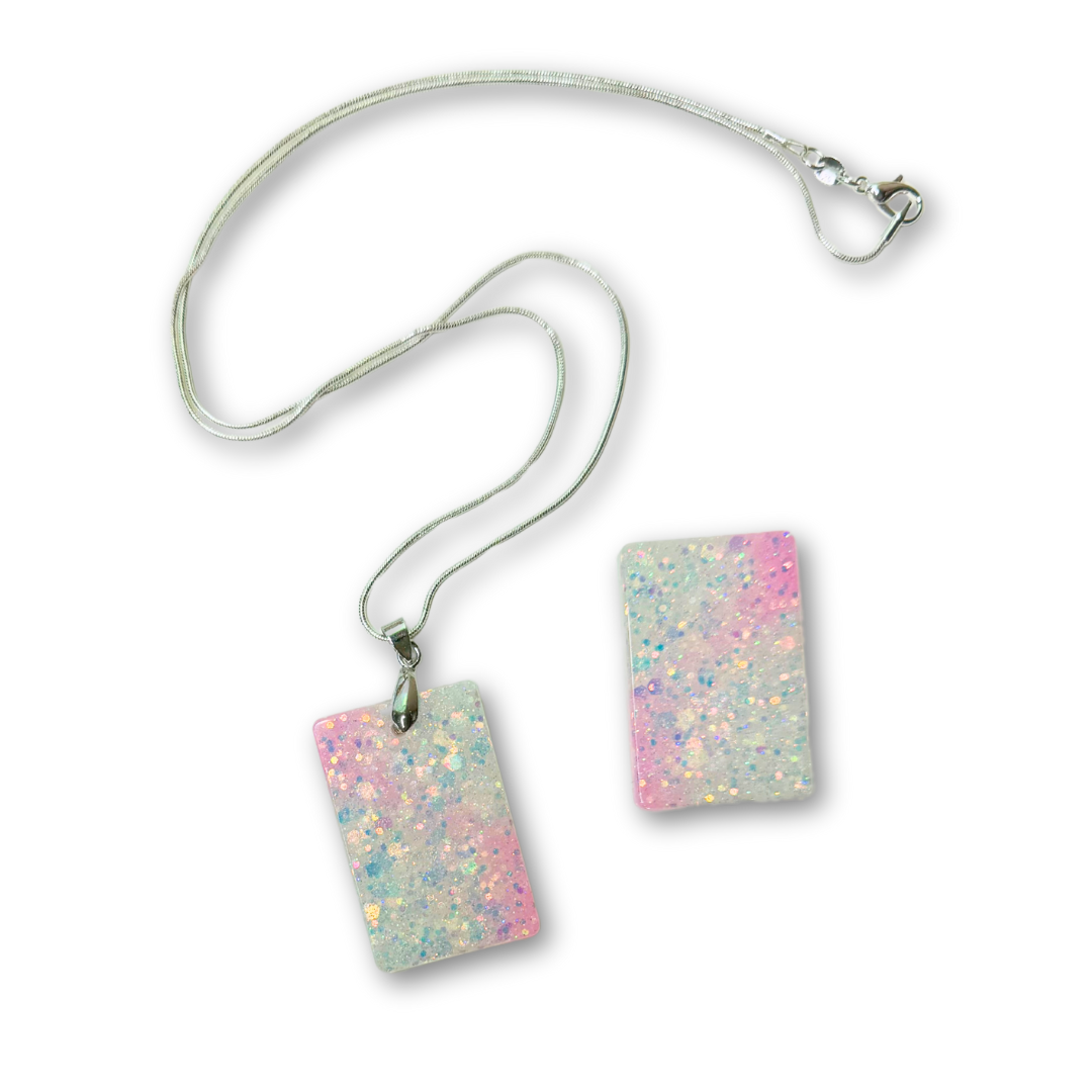 ♡ Pendant Clip Set | Pink Shimmer ♡