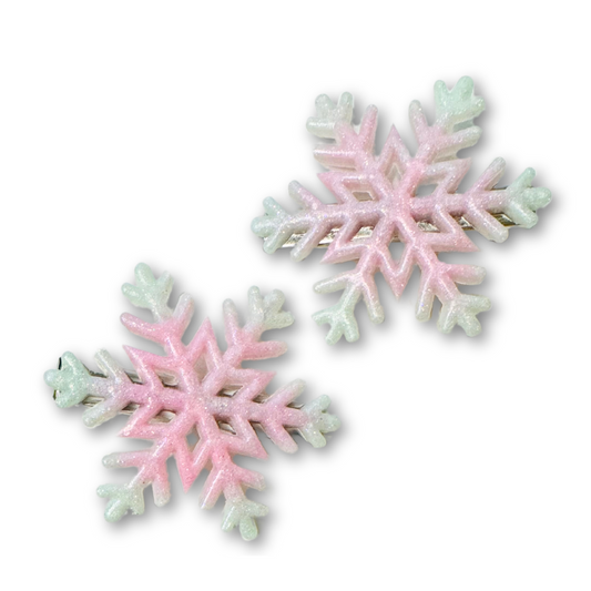 • Snowflake | Pink & Green •