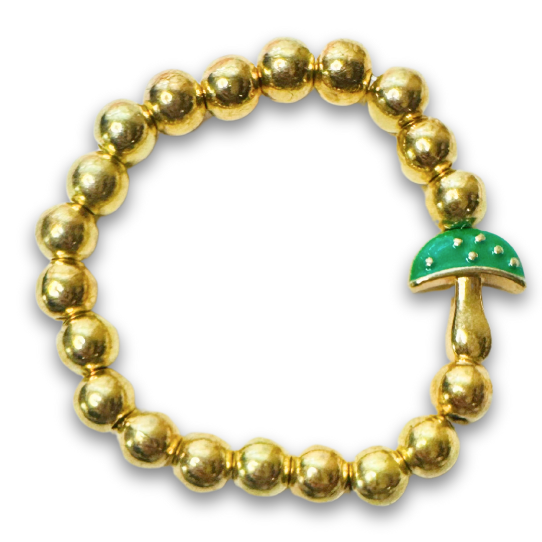 * Bracelet 6" | Green Mushroom *