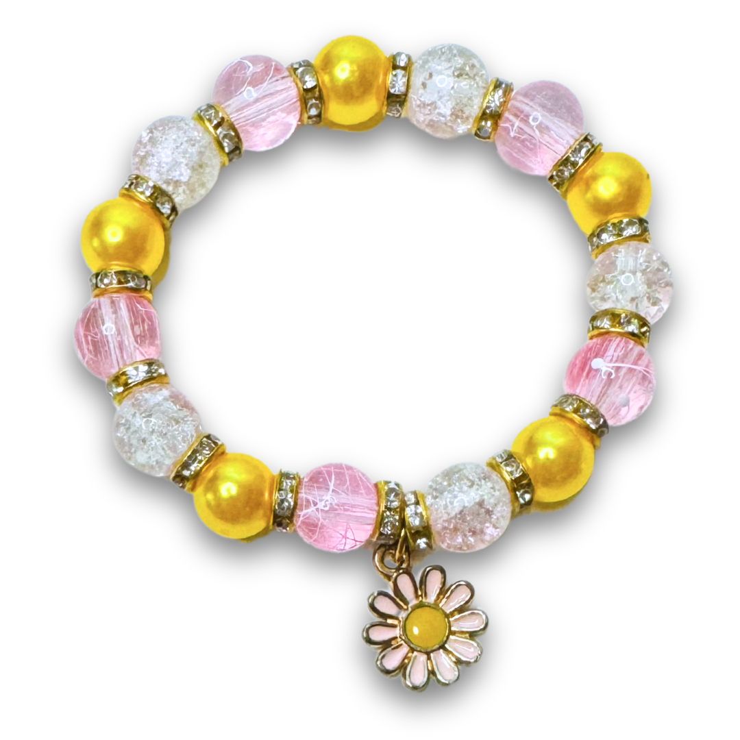 * Bracelet 5" | Pink Daisy *