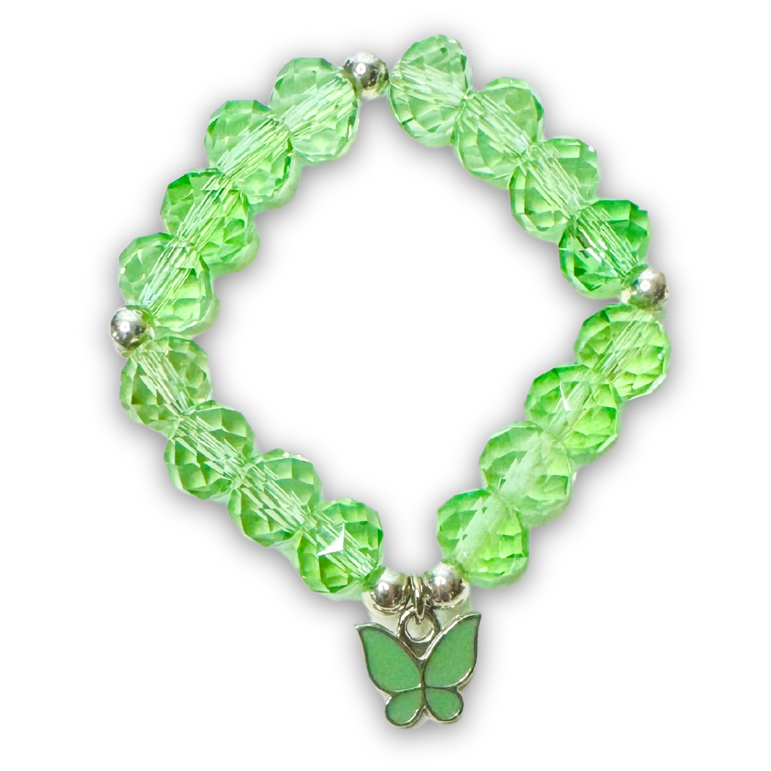 * Bracelet 5" | Green Butterfly *