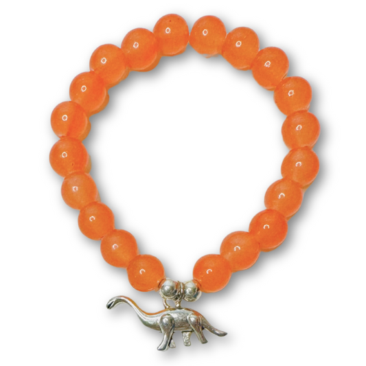 * Bracelet 6" | Orange Dinosaur *