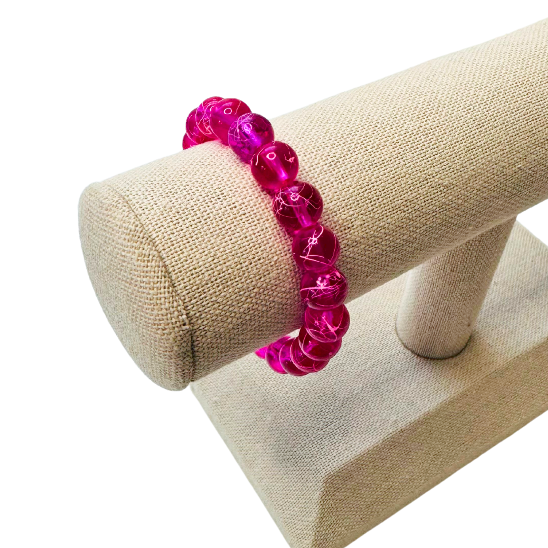 * Bracelet 6" | Pink Crackle *