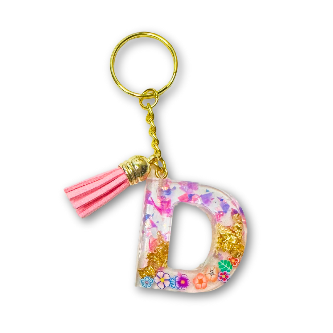 * Key Chain | Sparkle Flower Pink *