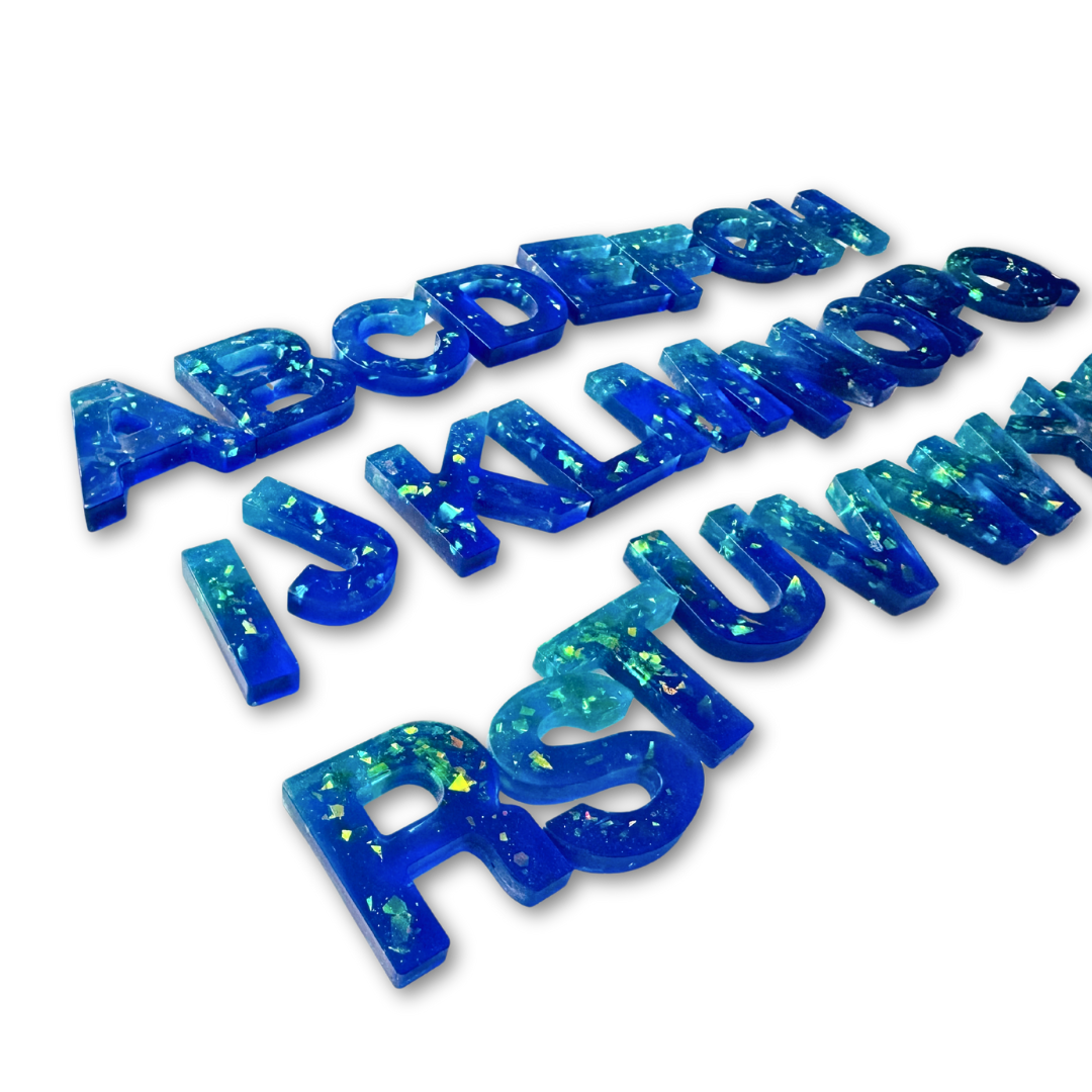 * Alphabet Set | Uppercase | Blue Green *