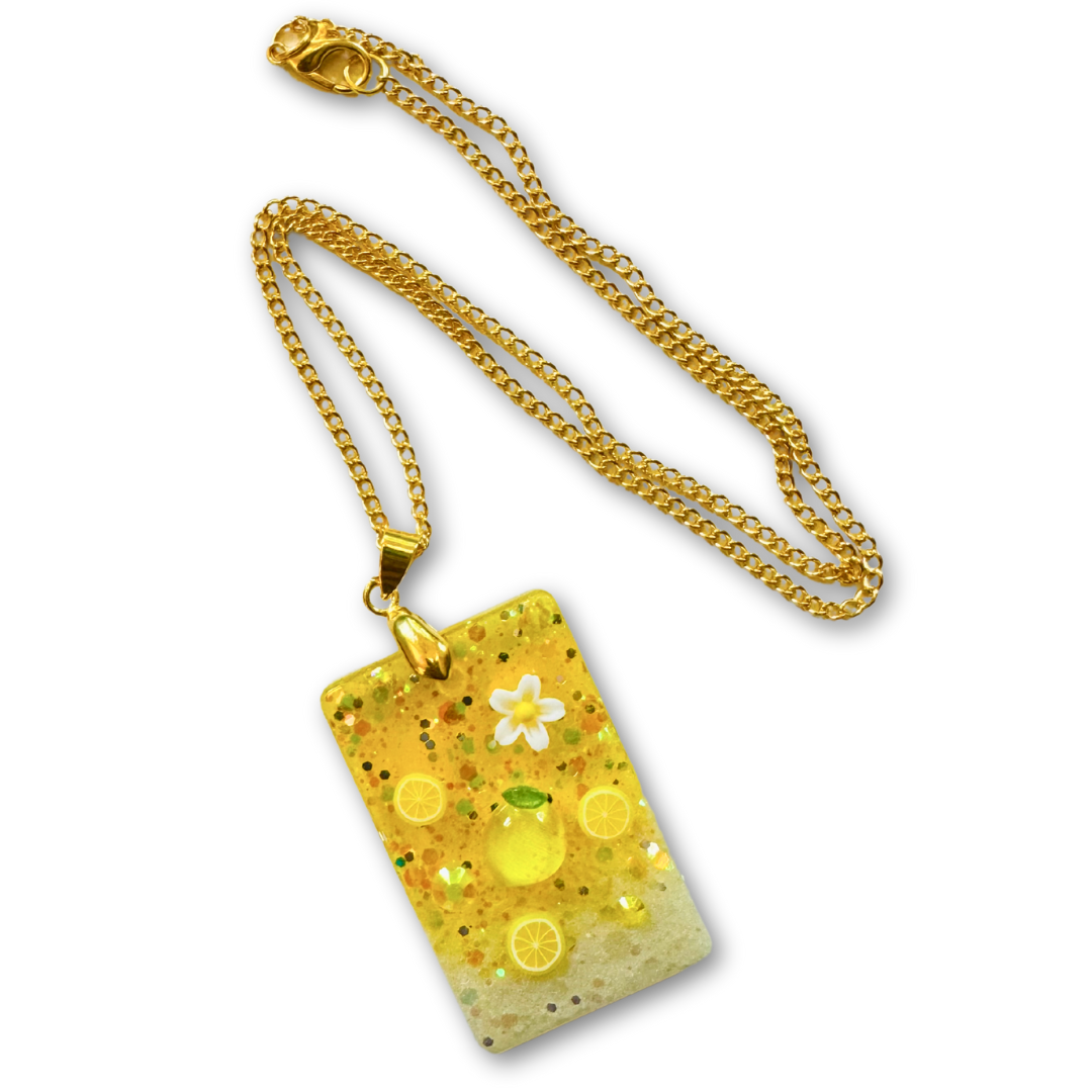 ♡ Lemonade Pendant | Rectangle ♡