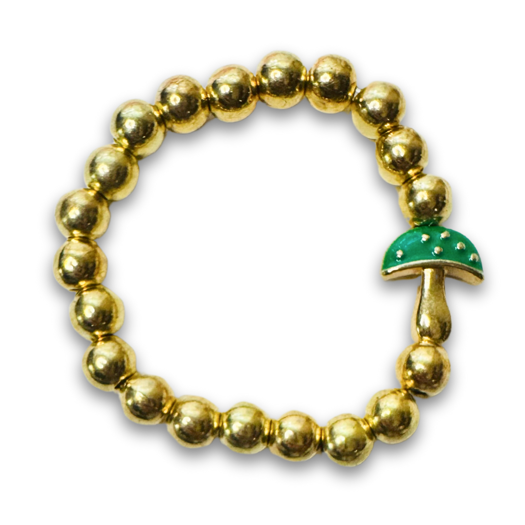 * Bracelet 6" | Green Mushroom *