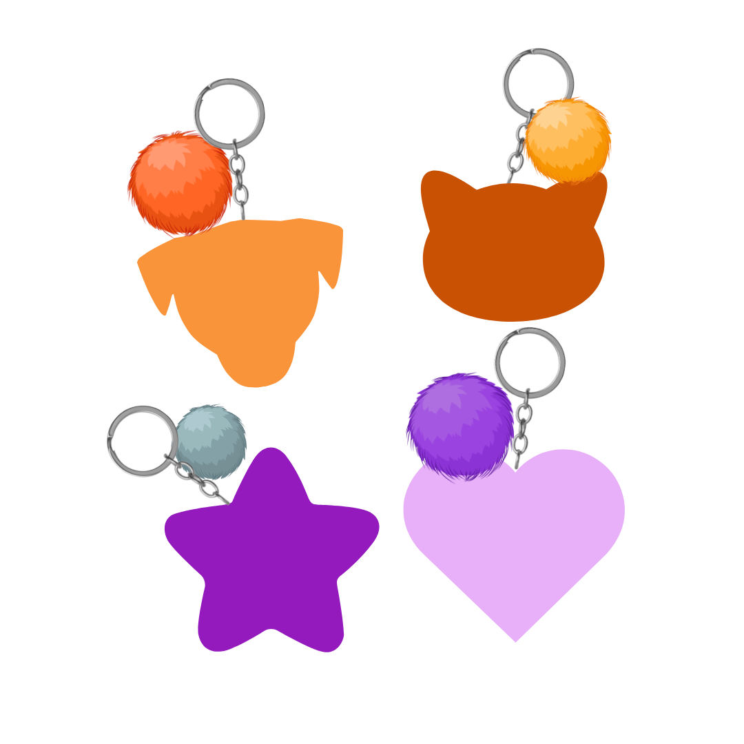 * Puffball Key Chains *