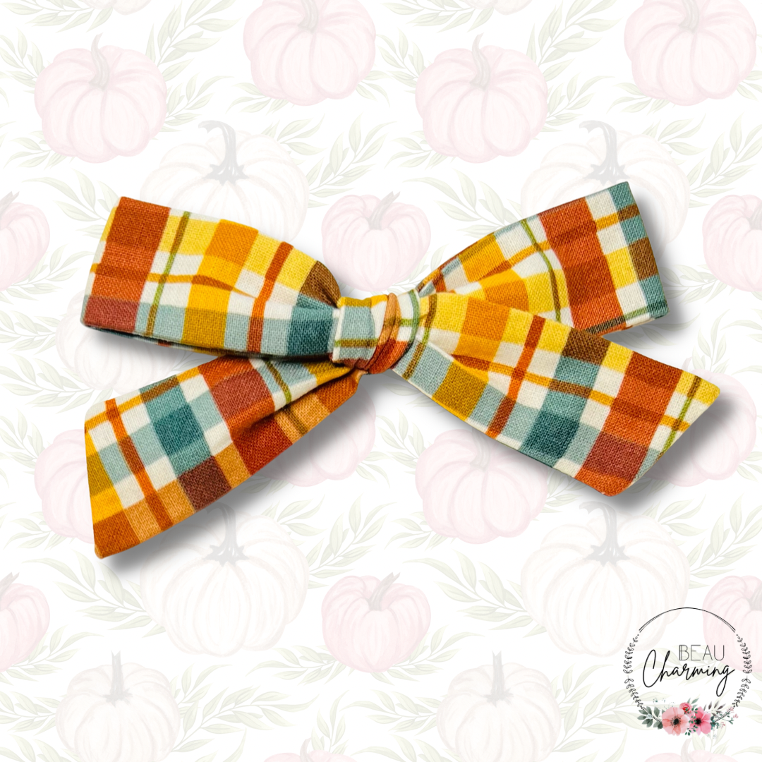 Fall Plaid Bow